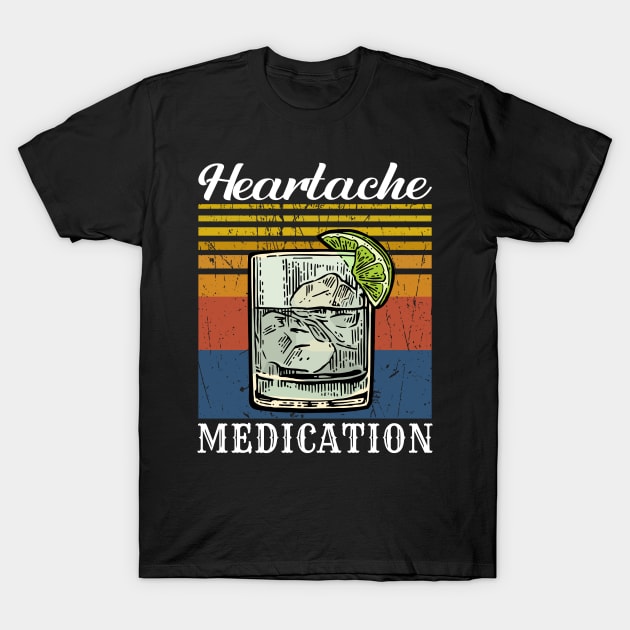 Heartache Medication Retro T-Shirt by Ice Cream Monster